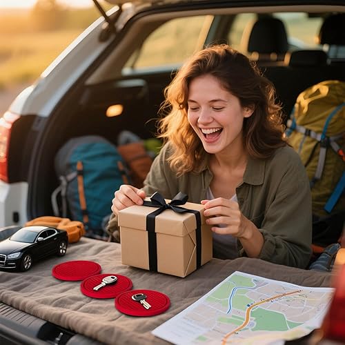 Miniatura 7 de Portavasos para automóvil, paquete de 4 unidades, antideslizante y a prueba de golpes, inserto de goma de PVC flexible para automóvil, camión, SUV,