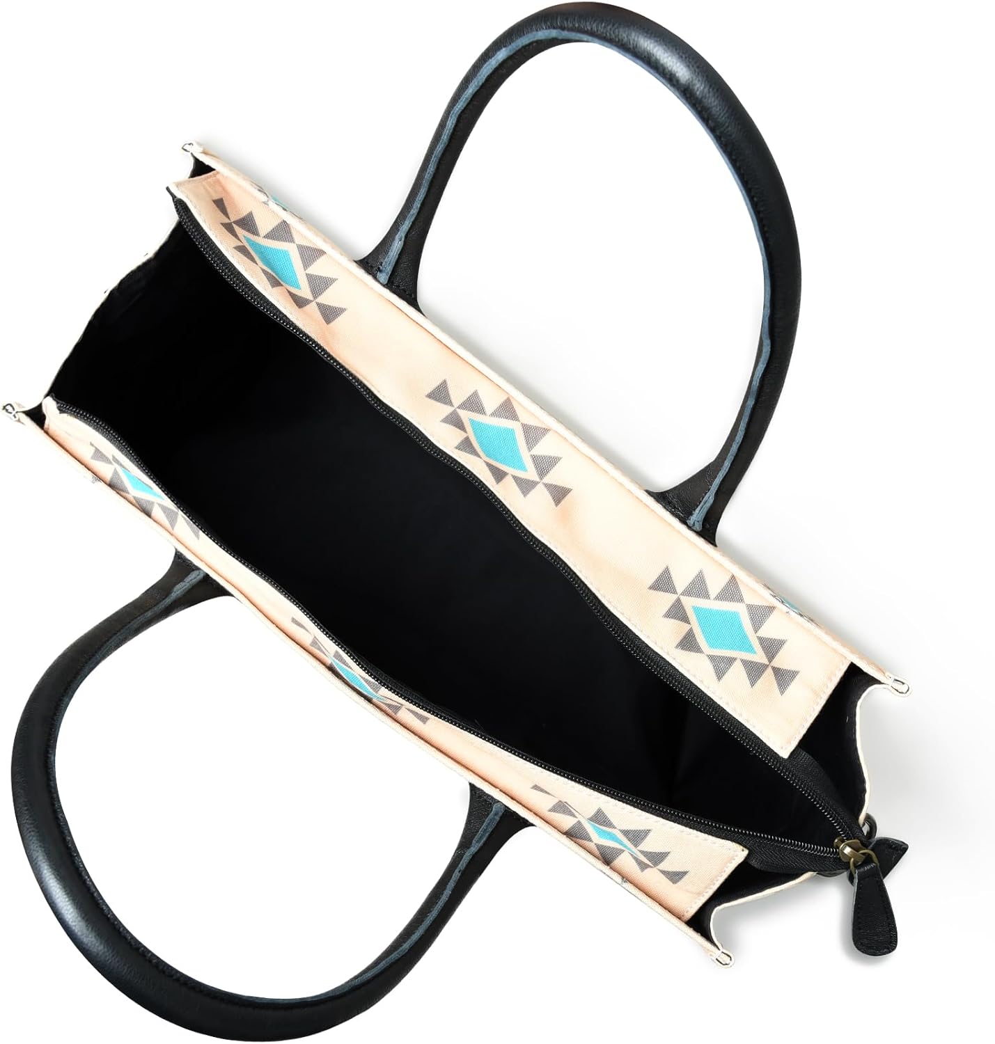 Canvas Tote Bag for Women with Zipper | Large Stylish Shoulder Bag | Crossbody Handbag for Work, Travel, College, Office