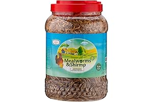 Shrimp & Mealworms Natural Treat for Guinea Pigs, Hamsters & Chickens