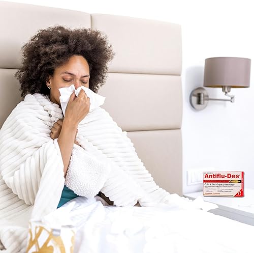 Miniatura 5 de Alivio de los síntomas del resfriado y la gripe, reductor de fiebre, 2 paquetes de 12 cápsulas cada uno, 2 cajas