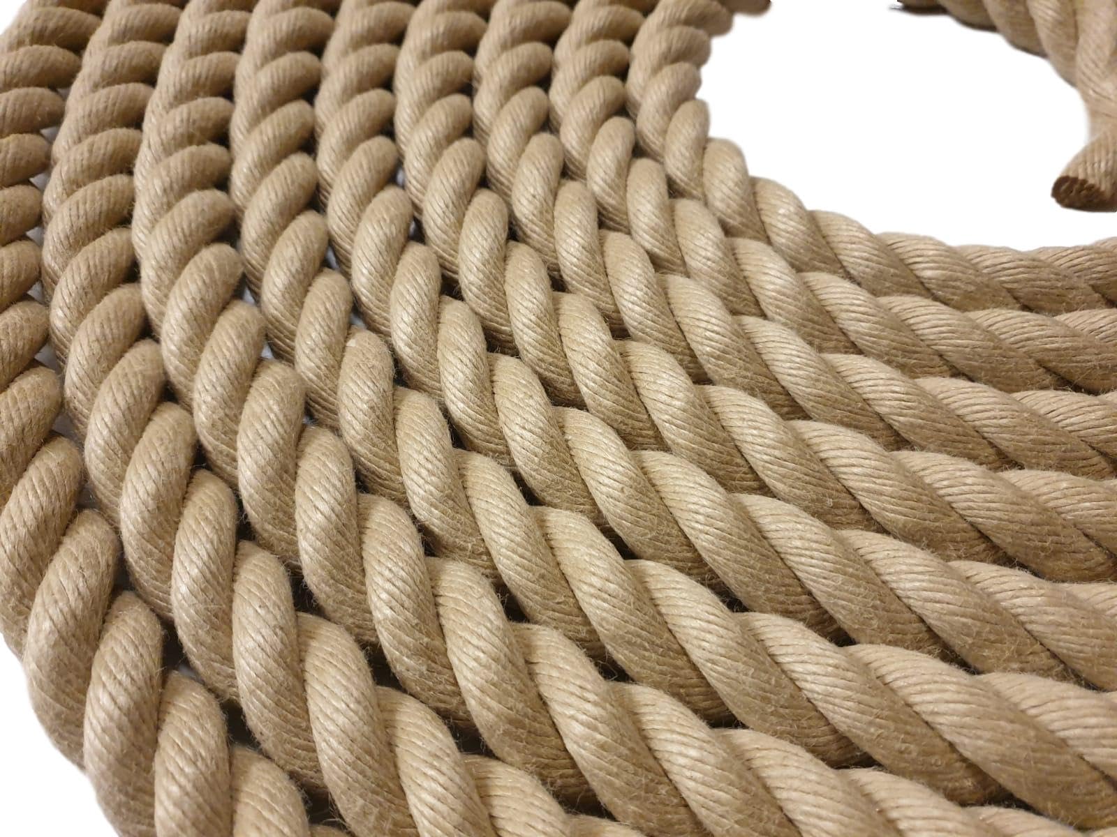 16mm Diameter Synthetic Hemp Rope - Garden & Decking Rope - Polyhemp Rope - Available By The Metre