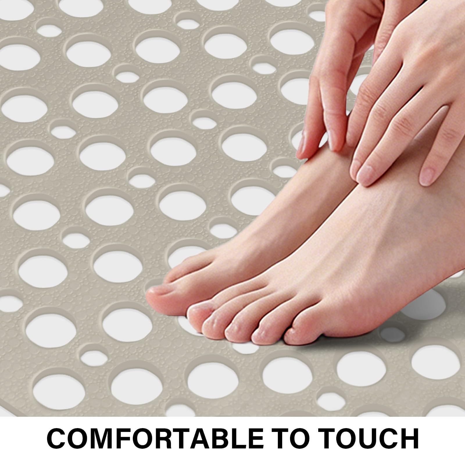 Mofonky Non Slip Shower Mat: 90 x 60 cm Large Shower Mats for Inside Shower - Image 4
