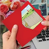 Vista 6 de NobleWorks Divertida tarjeta de felicitación del día de San Valentín con sobre de 5 x 7 pulgadas (1 tarjeta) Let's Neck C8796VDG