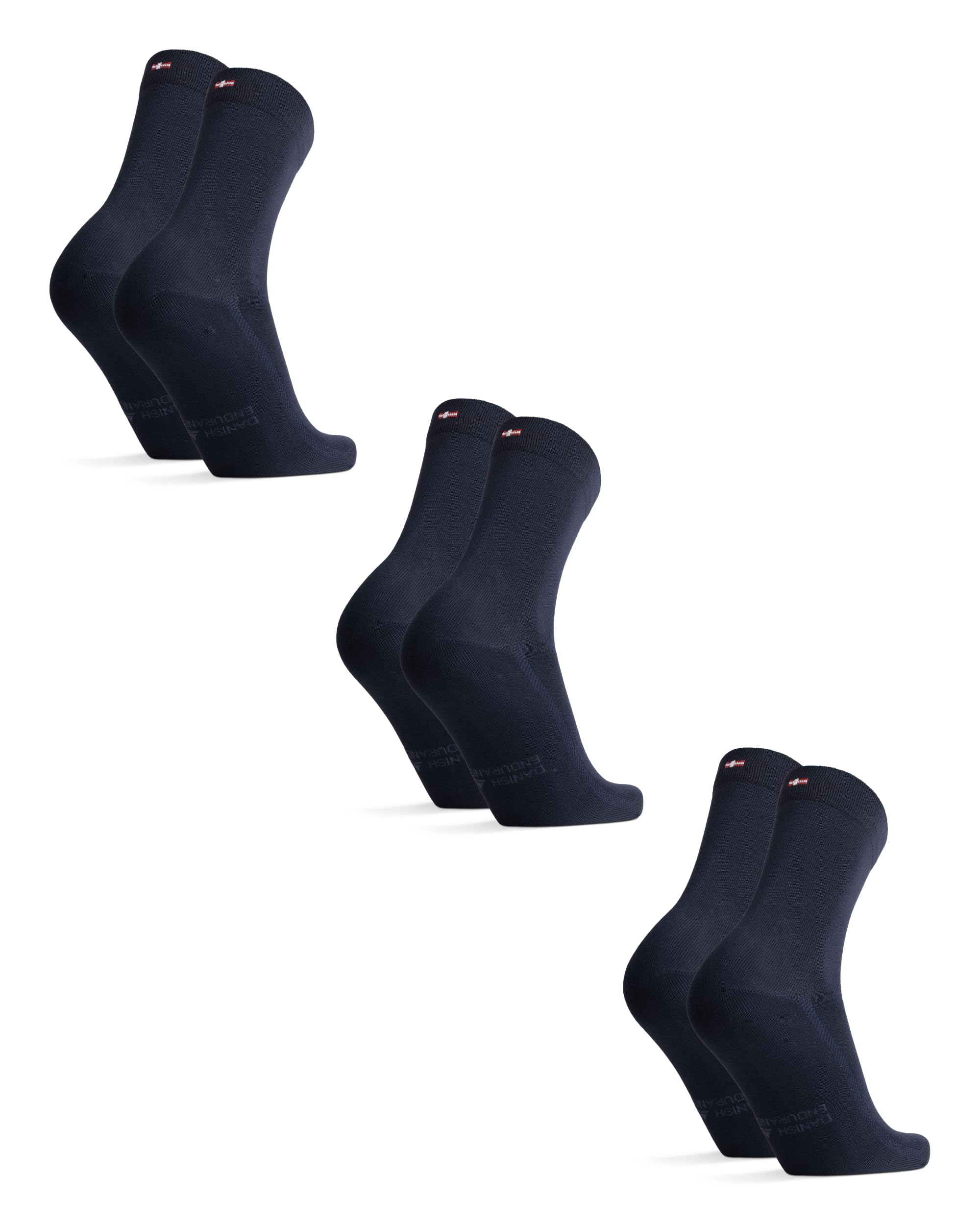 DANISH ENDURANCE Calzini Uomo Fibra di Bambù, Calze Classiche Eleganti in Bamboo, Calzini Estivi Traspiranti, Calze da Lavoro e Uso Quotidiano, 6 Paia