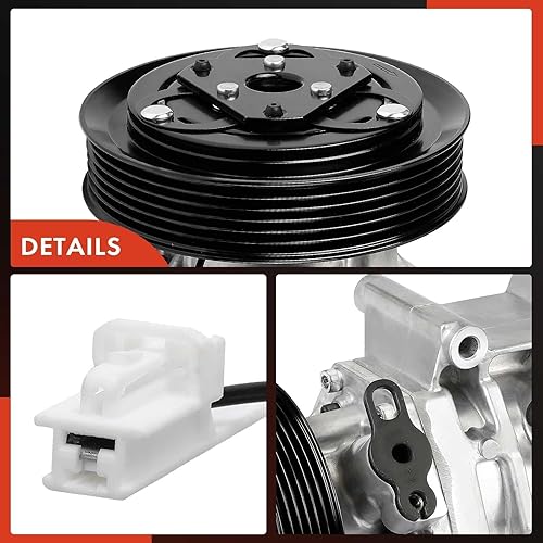 Miniatura 8 de A-Premium Compresor de aire acondicionado con embrague compatible con Mazda 2 2013-2014