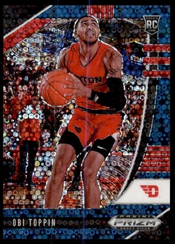Obi Toppin Rookie 2020-21 Panini Prizm Draft Picks Prizms Fast Break Blue #47