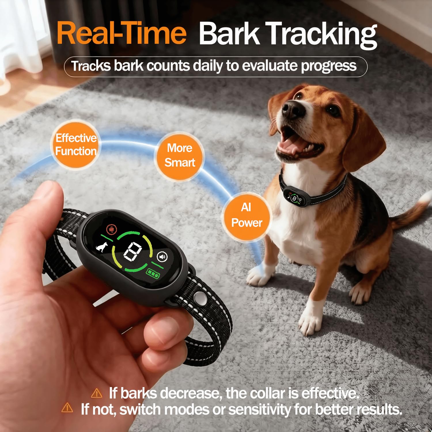 Collar antiladridos para perro, ajustable frecuencia antiaboiement pour chien para perros grandes, medianos y pequeños, perros ultrasonidos dispositivos antiladridos