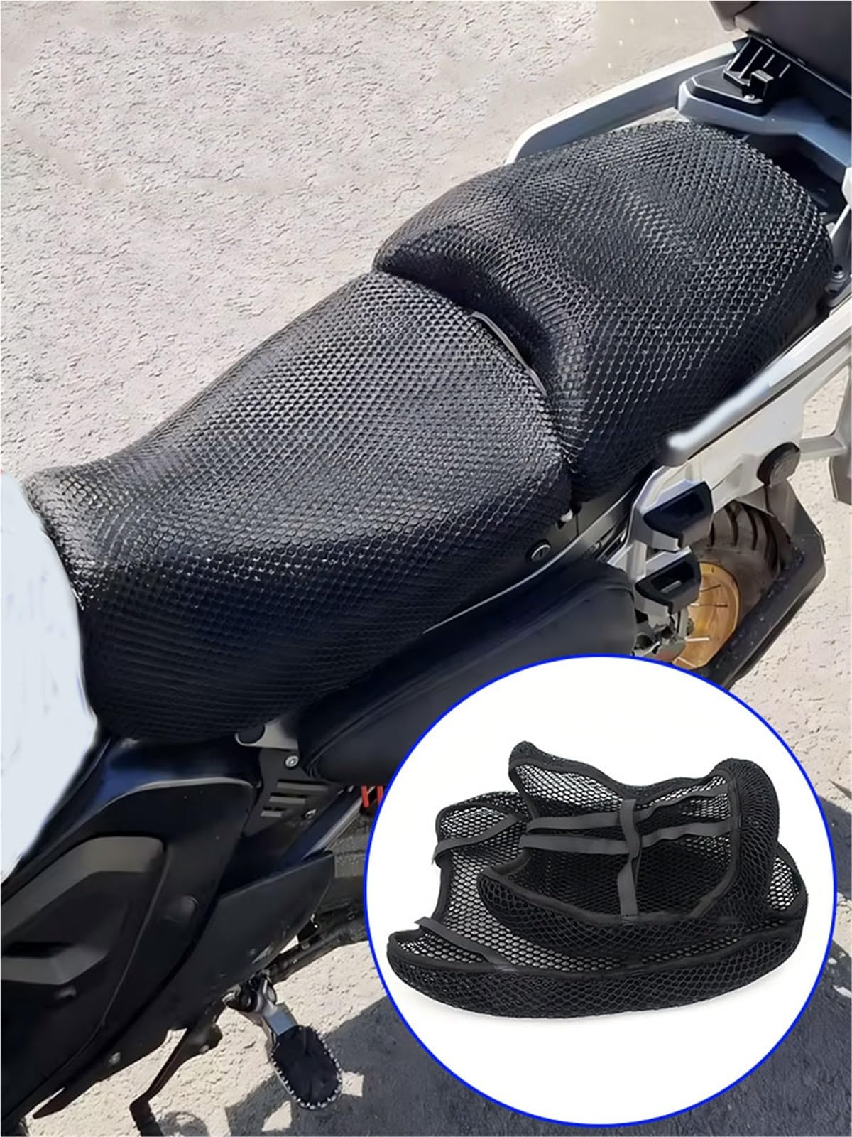 Selle In Tessuto Di Maglia Nylon Del Cuscino Protezione Della A Nido D'ape Flusso D'aria 3D Per La Copertura Sede Motociclo Per BMW R1300GS Adventure