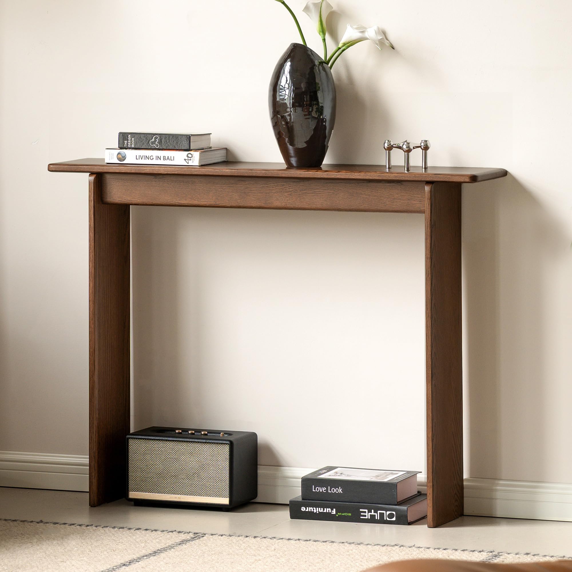 Amazon.com: YESWOOD Solid Oak Console Table, 39'' Narrow Entryway