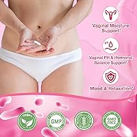 Vista 4 de Vaginal Probiotics for Women Vaginal Moisturizer, pH, Odor, Flora, Hormones, Comfort, Mood & Relaxation, 30-in-1 Vaginal Moisture Plus with Slippery