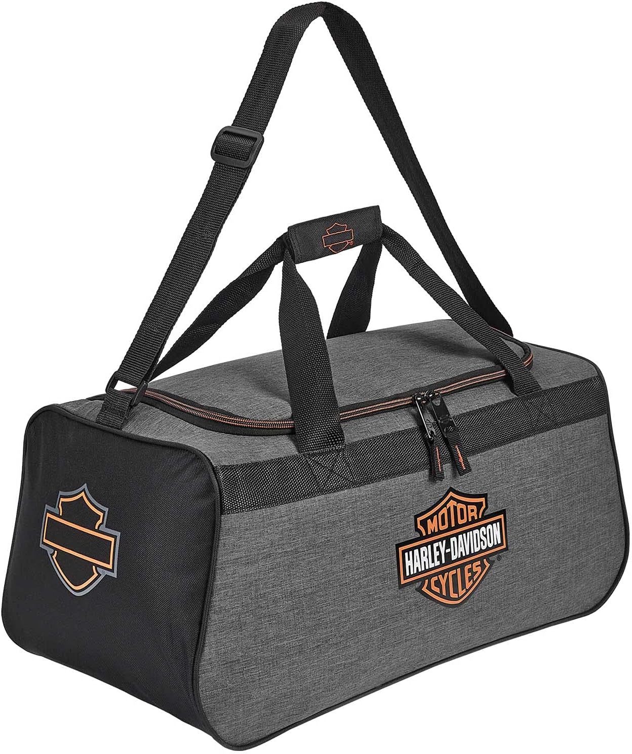 Bar & Shield Logo Duffel Bag w/Adjustable Strap - Heather Gray