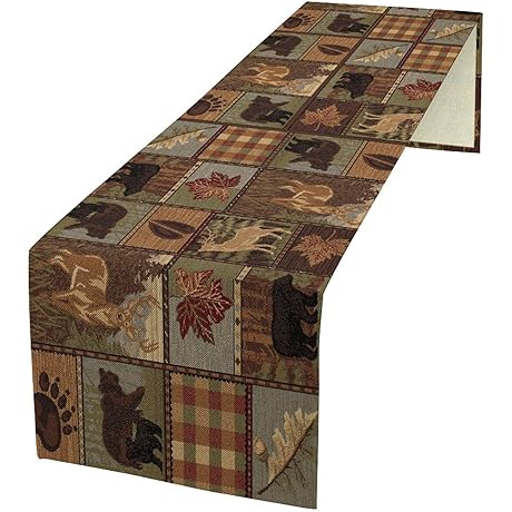 Country Style Rustic Cabin Table Runner