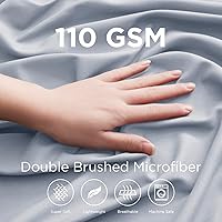 Vista 137 de Empyrean Charcoal Grey Extra Deep Pocket Fitted Sheet Full Size, Hotel Luxury Deep Pocket Full Size Fitted Sheet Only Easily Fits 18 to 24 Inch