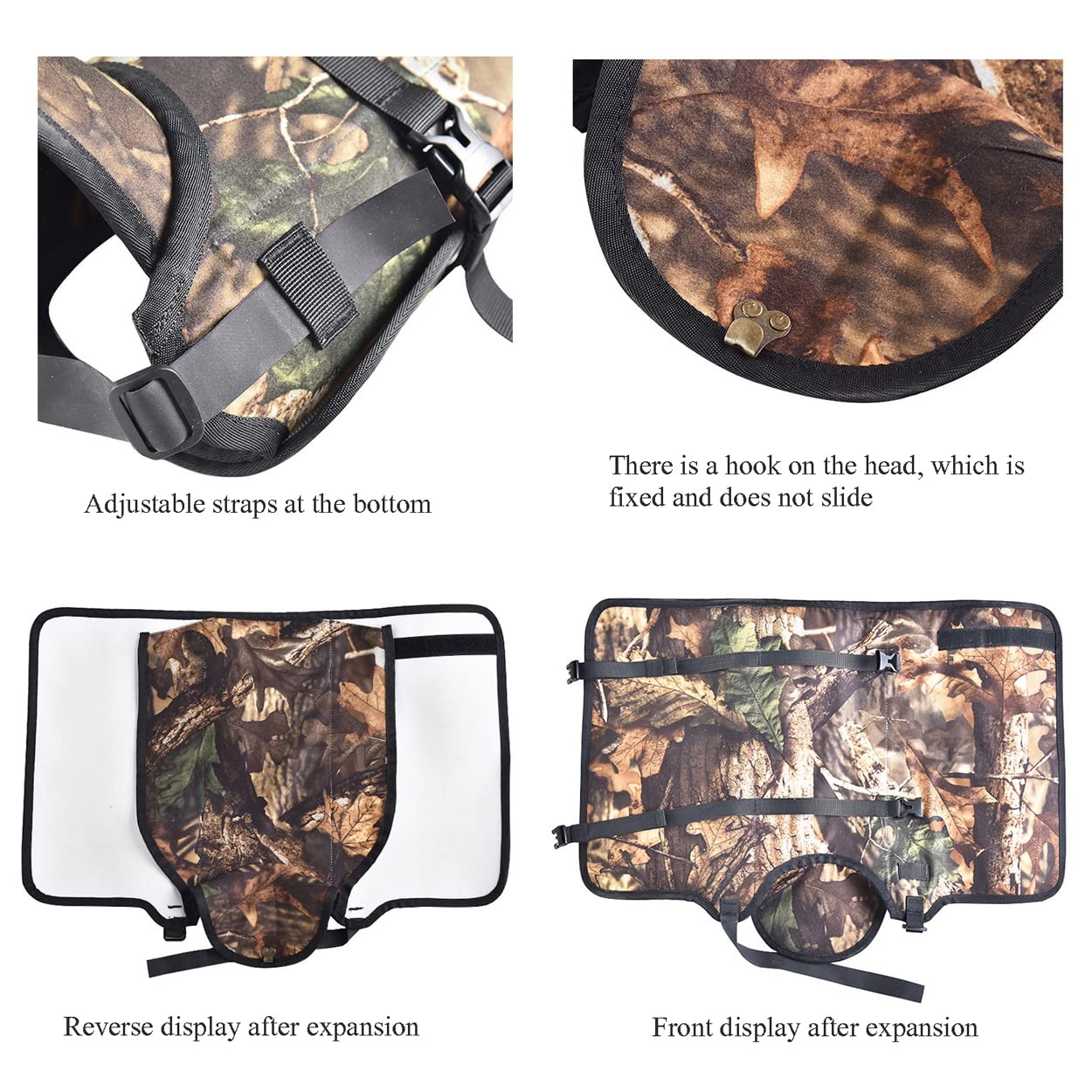 LANGWEI Polainas De Caza De Camuflaje, Polainas Impermeables Gruesas Ajustables para Botas De Nieve, Polainas De Serpiente Antidesgarro para Hombres, Mujeres, Caminar, Escalar, Esquiar