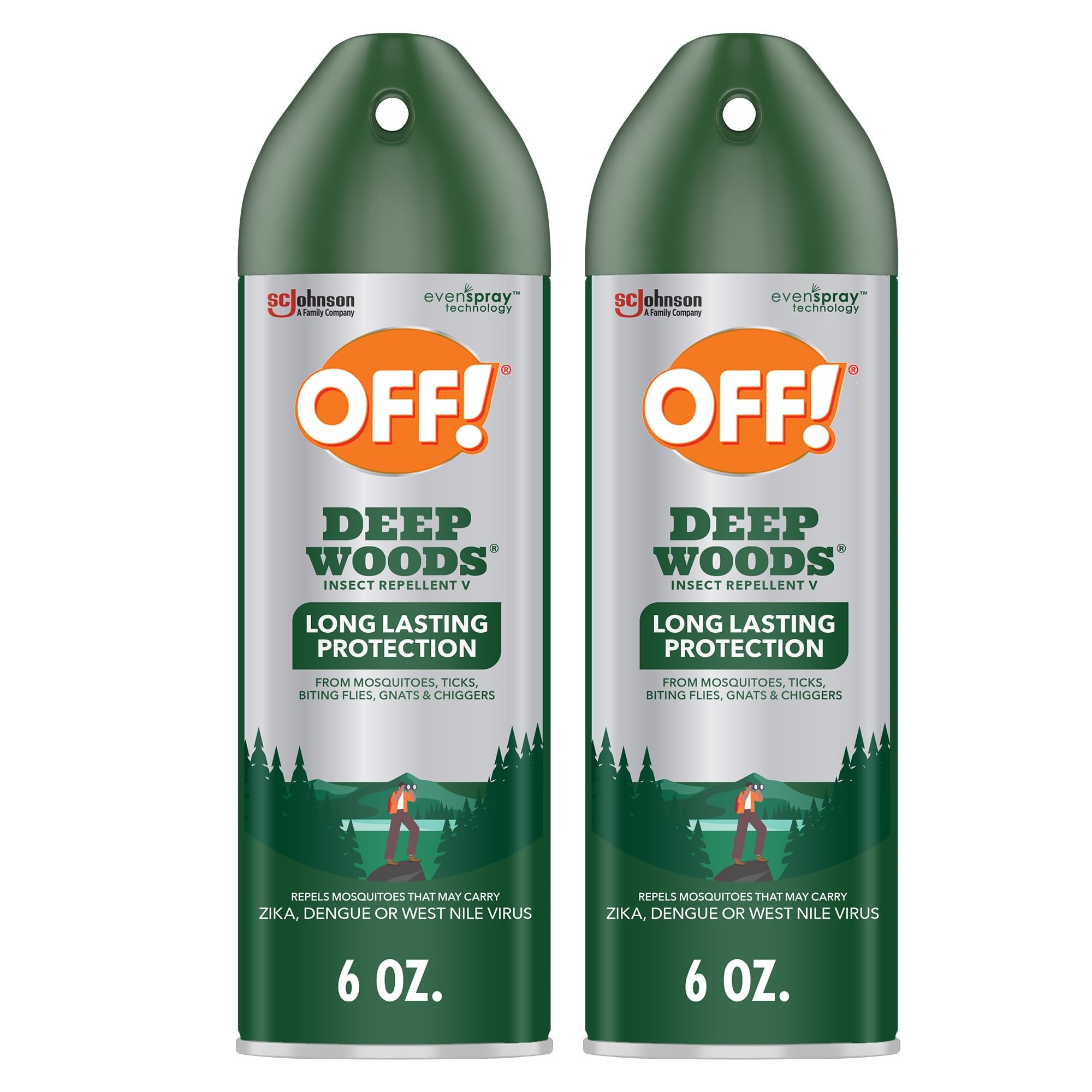 OFF! Deep Woods Insect Repellent Spray (6oz) Pack of 2