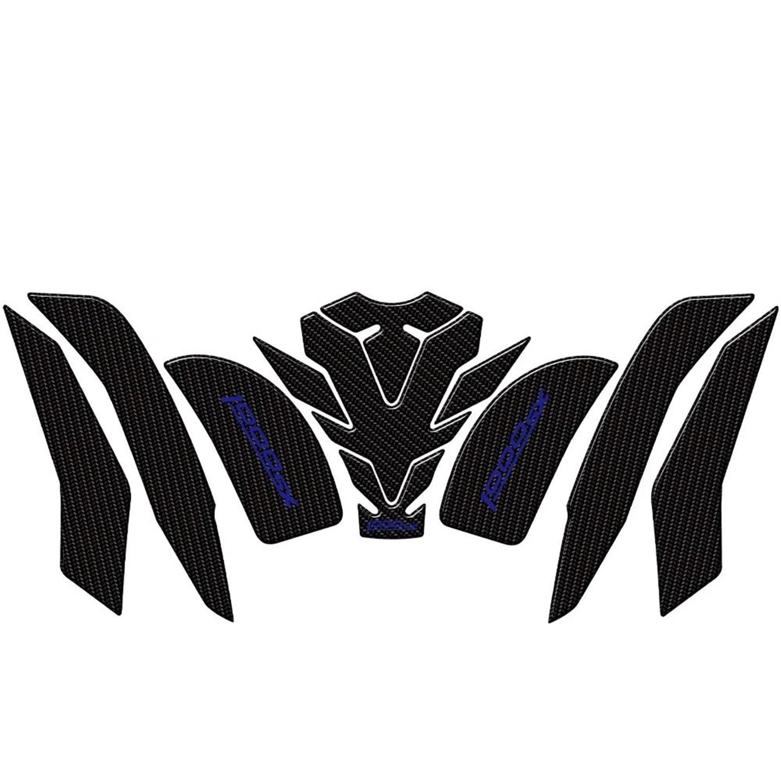 Jtwmty Color3 Motorcycle Fuel Tank Side Stickers Decals Fishbone Motorbike Sticker For Kawasaki For Z1000sx 2020 Bike Tank Film(Color3)