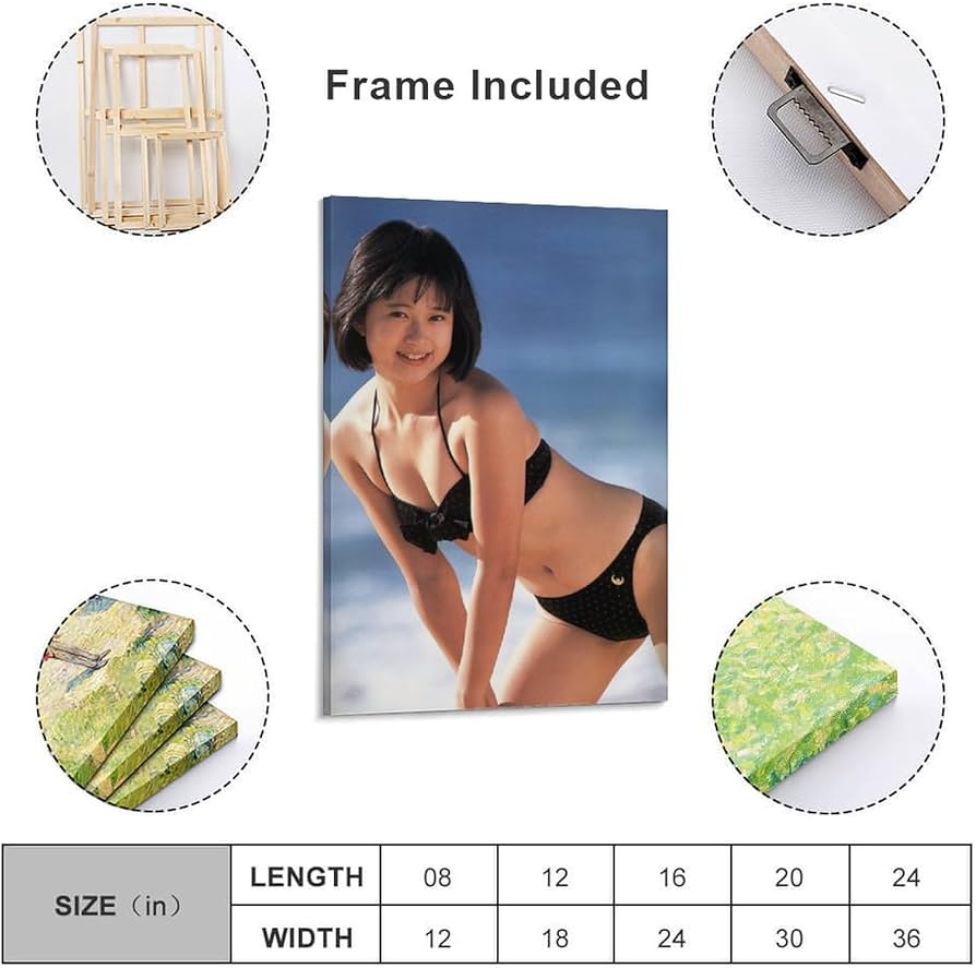 Amazon.co.jp: 松本典子歌手女優写真ポスター プリント キャンバス