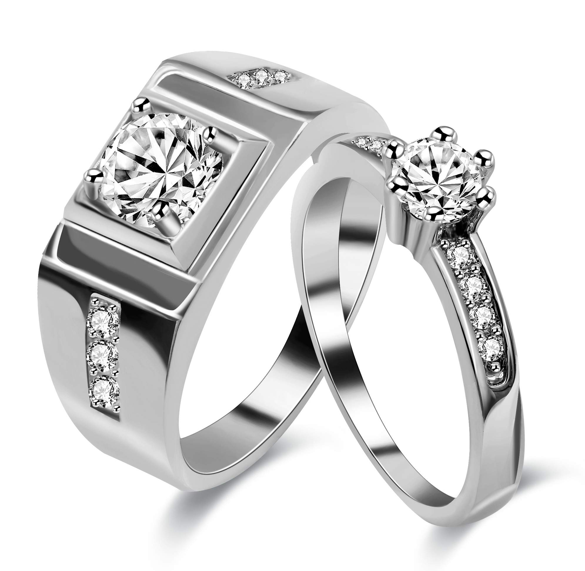 Sterling Silver Infinity Knot Ring With White CZ Stones – Criss Cross Design, .925 Silver Band, Sizes 4–10 - View #7