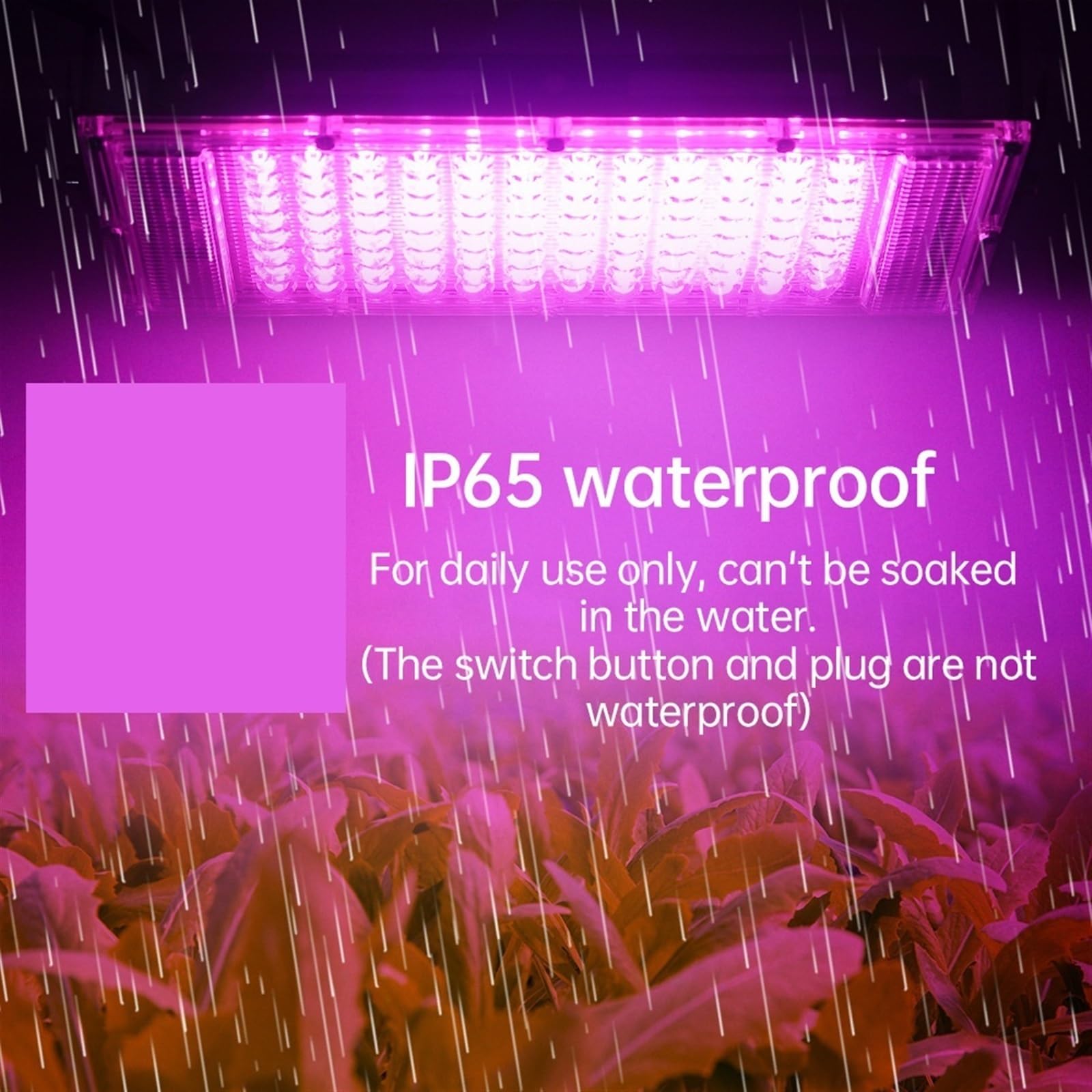 Lampe Horticole, Lampe de croissance à LED à spectre complet 50 W 100 W Projecteur avec LED for serre Lampe phyto for semis de fleurs hydroponiques, pour Plantes d'intérieur(100W)