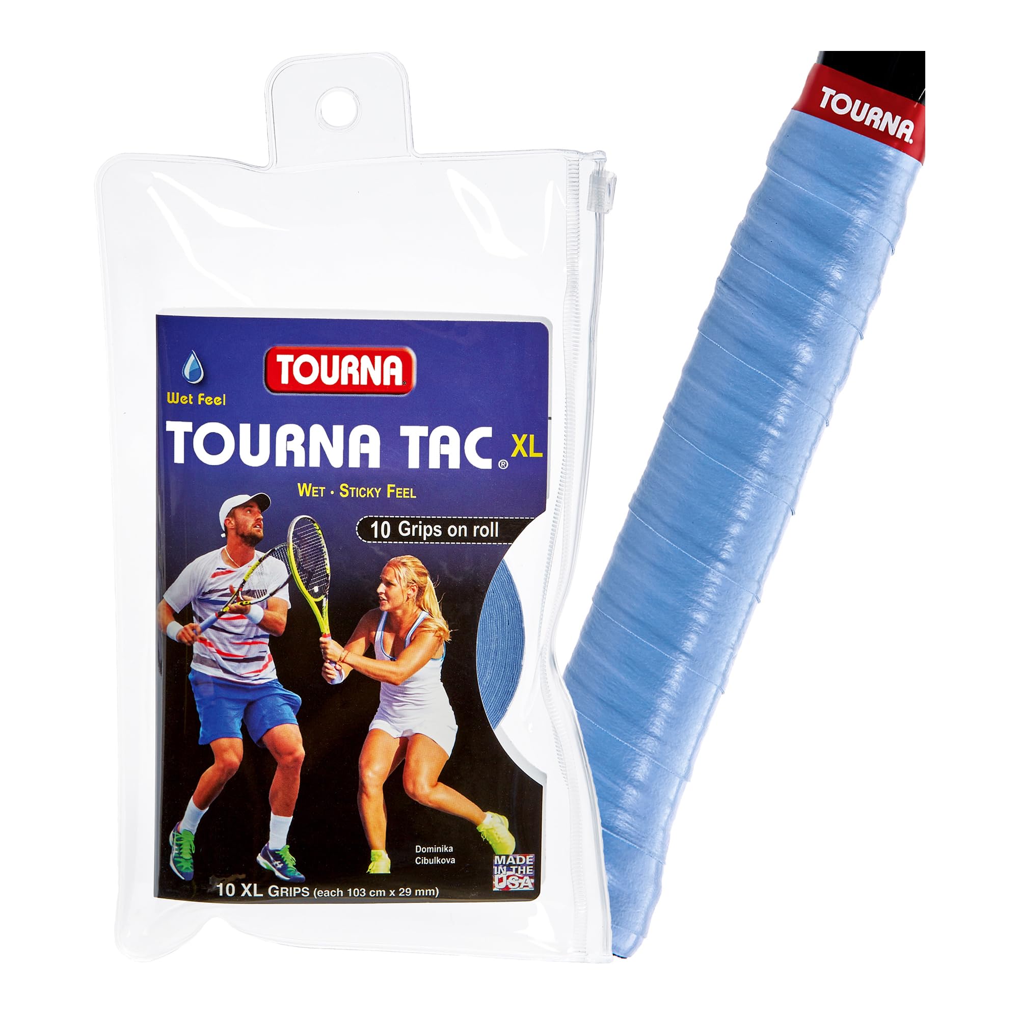 Unique Tourna Tac - Unique Tourna Tac Overgrip (Confezione da 10) – Rosa, Taglia Unica Unisex Adulto