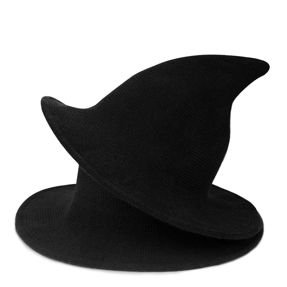 Zando Halloween Witch Hats For Women Wool Wizard Hat For Cosplay Costume Party Purple