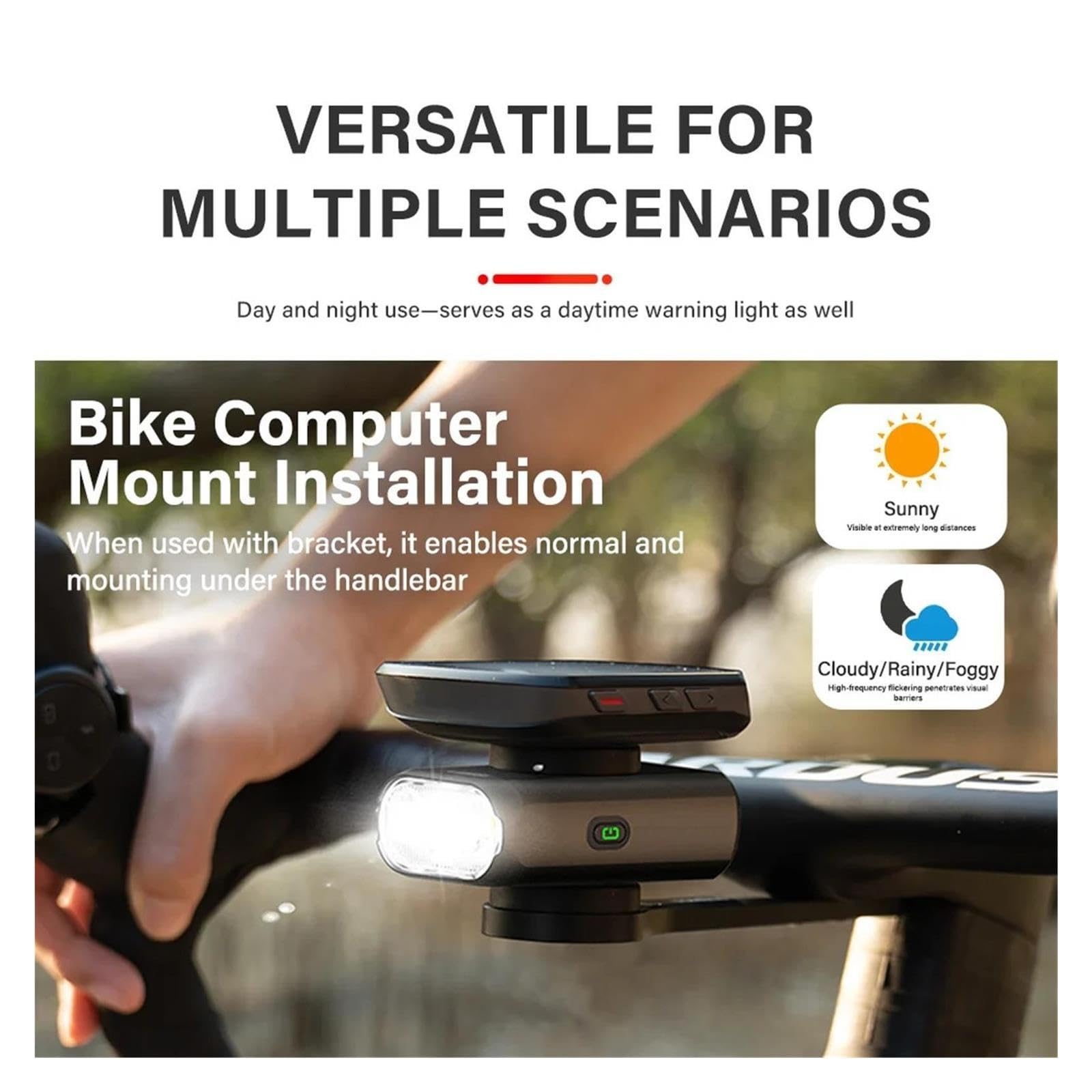 1 luz de Bicicleta de Doble Montaje BL900.