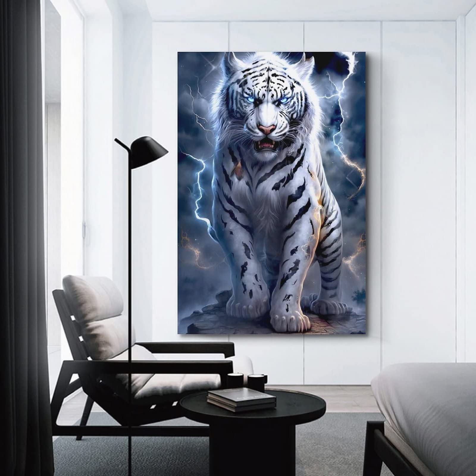 Impression Sur Toile Motif Tigre Doré - Décoration Murale Sans Cadre -  Décoration Murale Pour Chambre à Coucher,, image size:1600x1600
