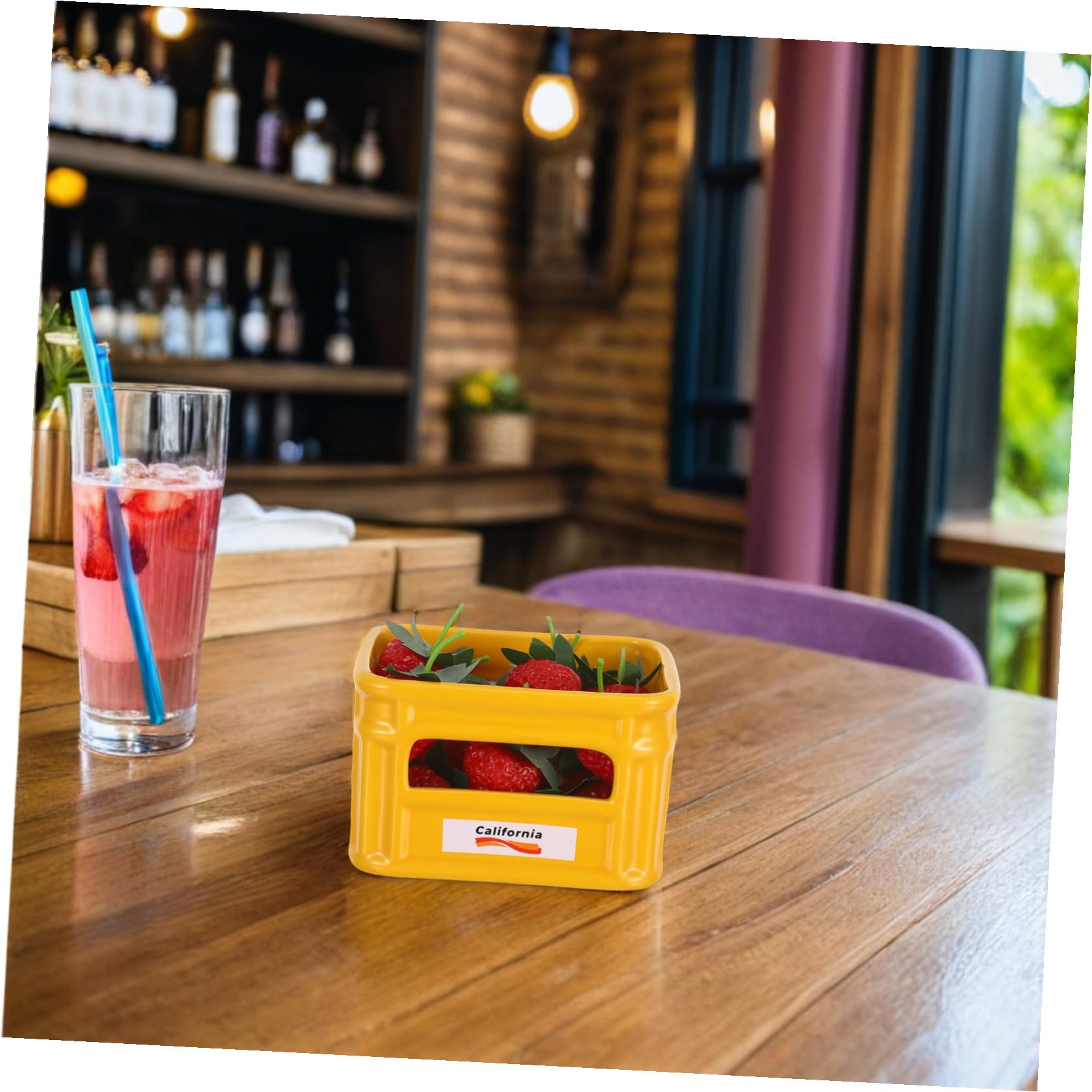 GALPADA Vassoio di Frutta e Piatti per Snack in Ceramica 2 Pezzi Bianco e Giallo Resistenti e Creativi per Casa e Bar Adatti a Aperitivi e Merende Riutilizzabile