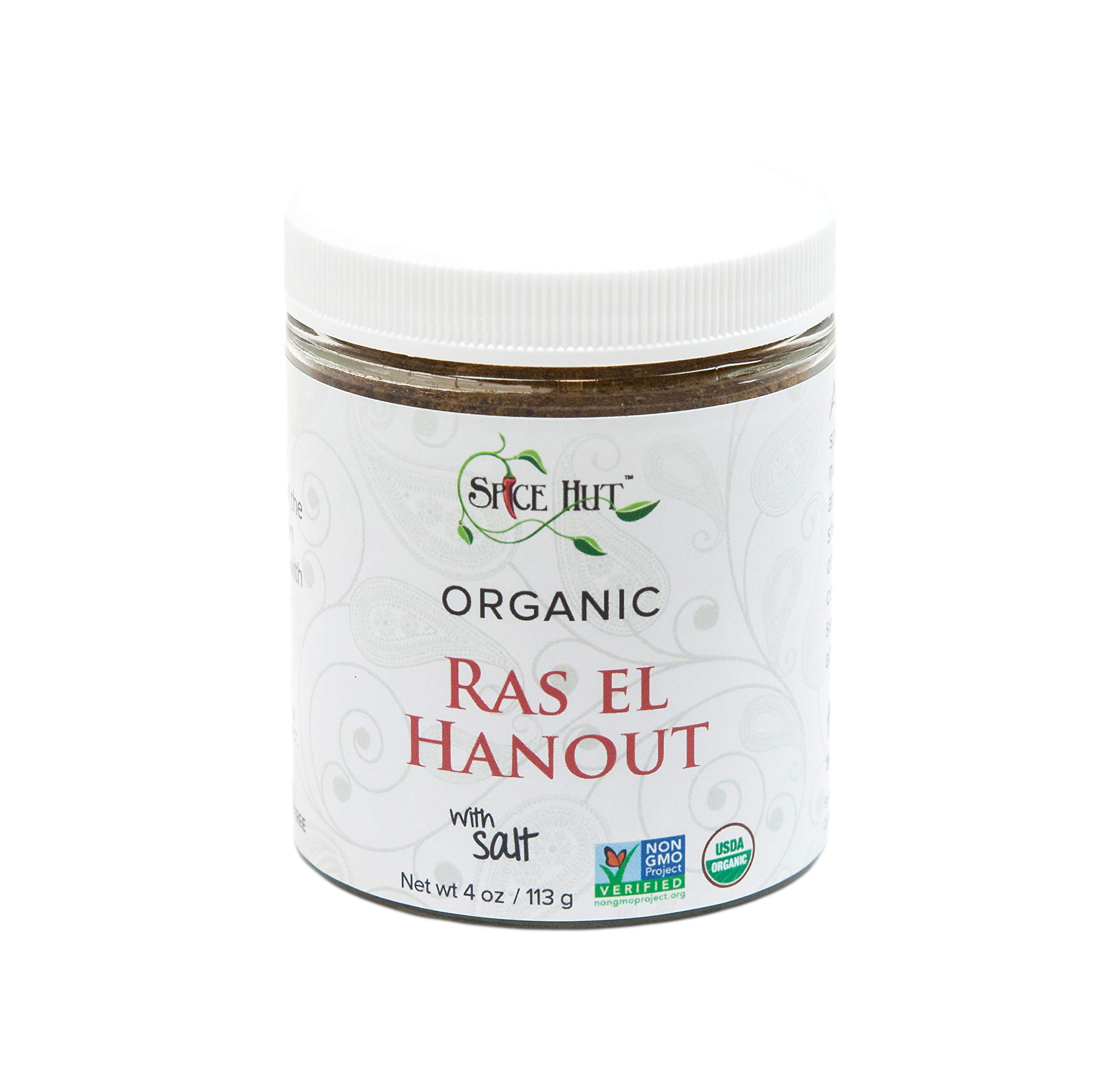 The Spice Hut Organic Ras el Hanout Seasoning, Authentic North African Spice Blend, with Salt 4 OunceUSDA Organic