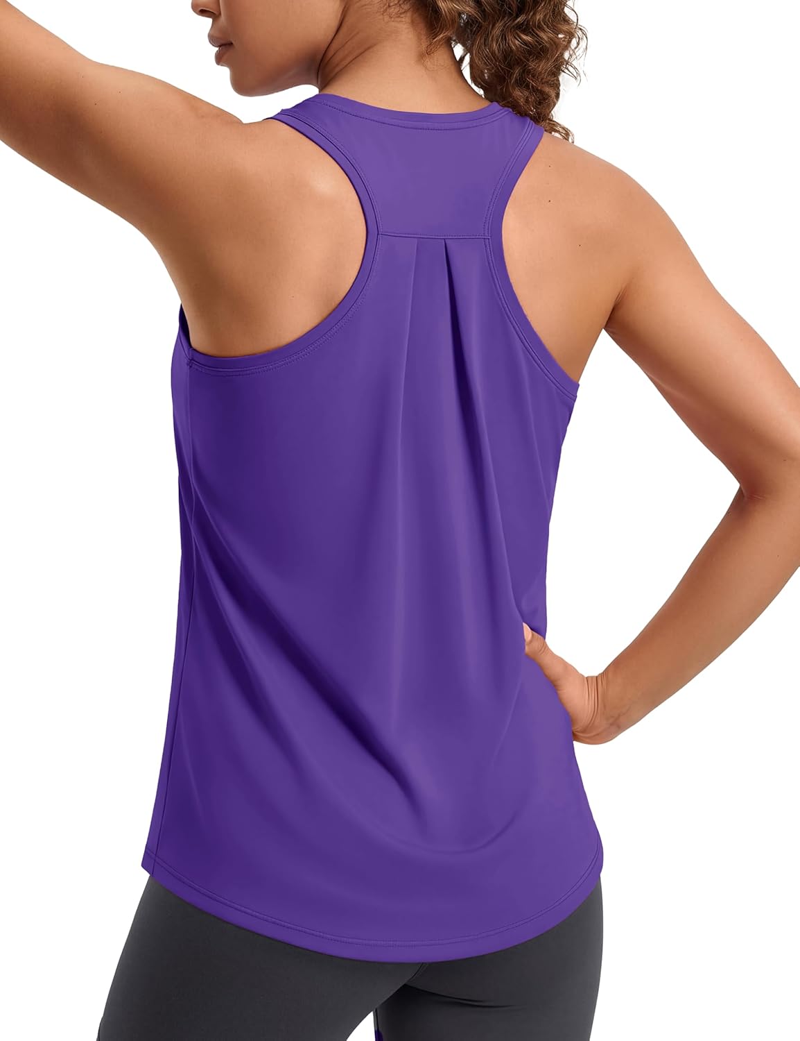 MAGCOMSEN Tank Top for Women Workout Athletic Muscle Tanks Racer backYoga Pilates Tops Sleeveless Running Gym Sports Tank