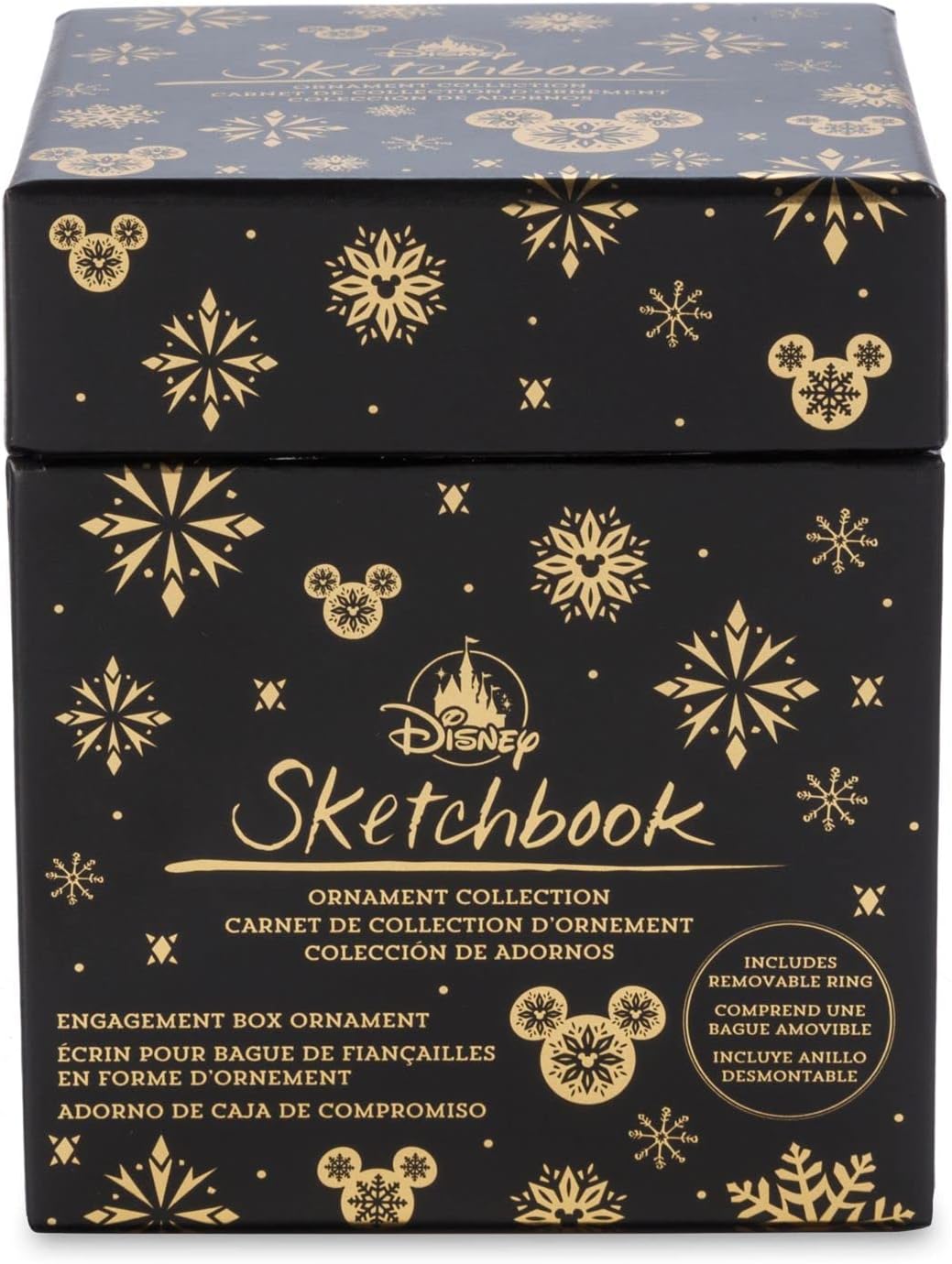 Disney Mickey Mouse Engagement Ring Box Ornament