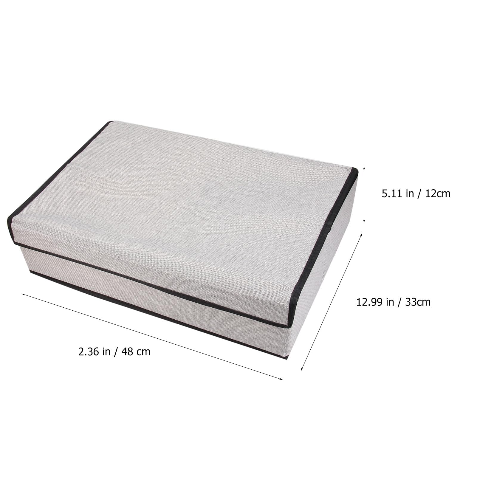 Levemolo Organizador de Cajones para Ropa Interior con Tapa Caja de Almacenamiento Multifuncional de Tela Lavable 16 Compartimentos Gris Claro para Sujetadores Calcetines y Bragas