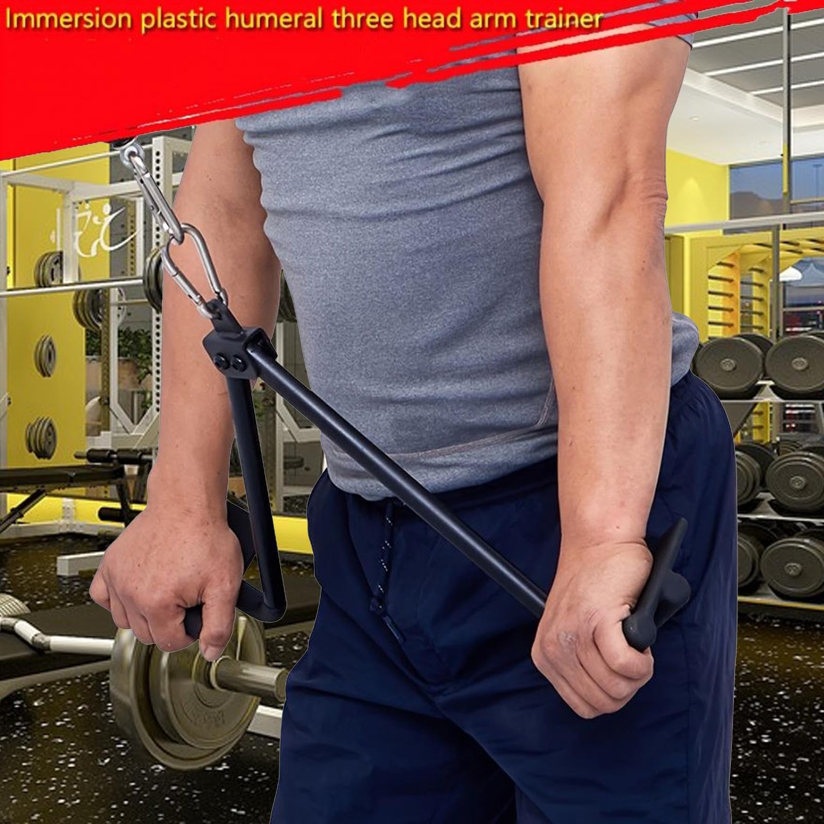 Uchwyt Linowy Do Wyciągu Dla Tricepsów Rączka Ściągająca Na Biceps I