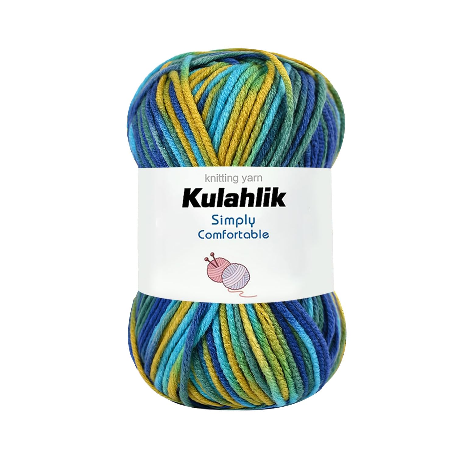 250g(5x50g) Acrylic Yarn for Crochet/Knitting, Colorful Gradient Yarn Thread, 5 Rolls Skeins, Perfect for Any Knitting Crochet and Crafts Mini Project — view 15