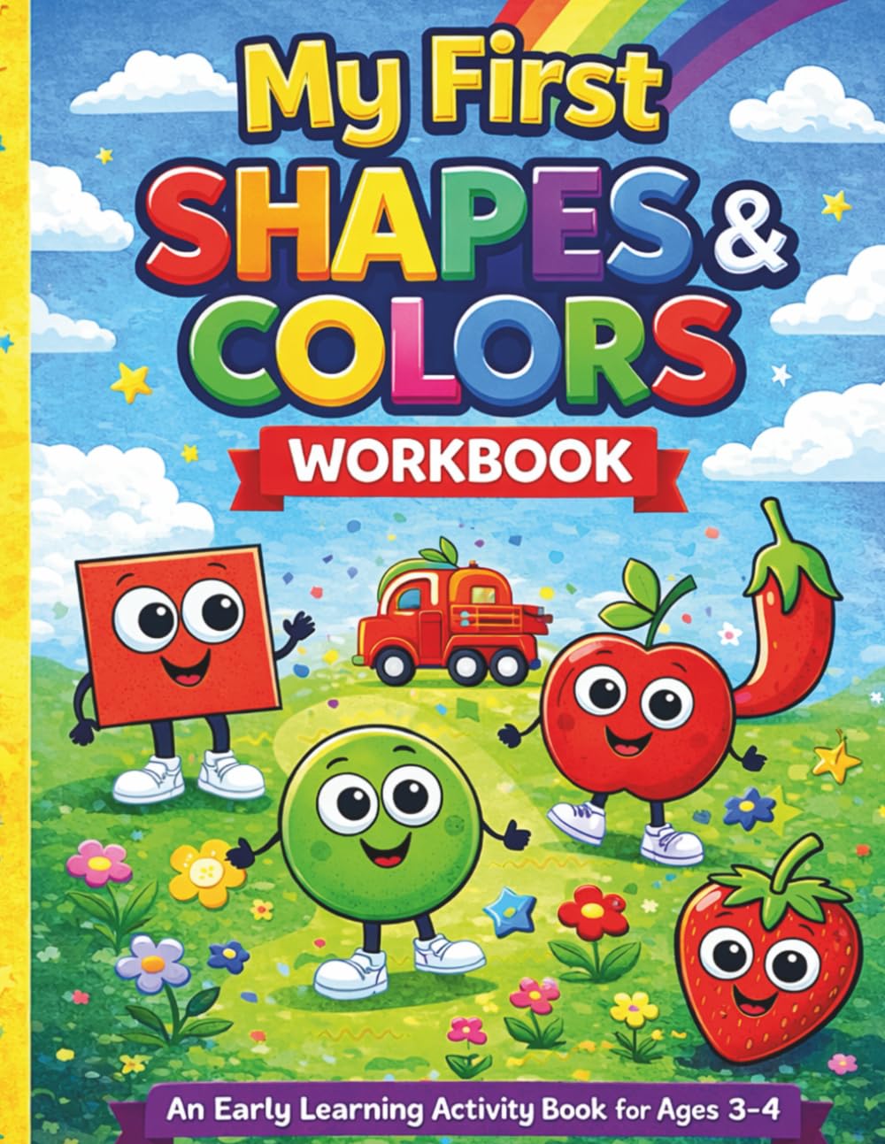 My First Shapes And Colors Workbook: An Early Learning Activity Book For Ages 3-4 (Enrapture Learning Studio)
