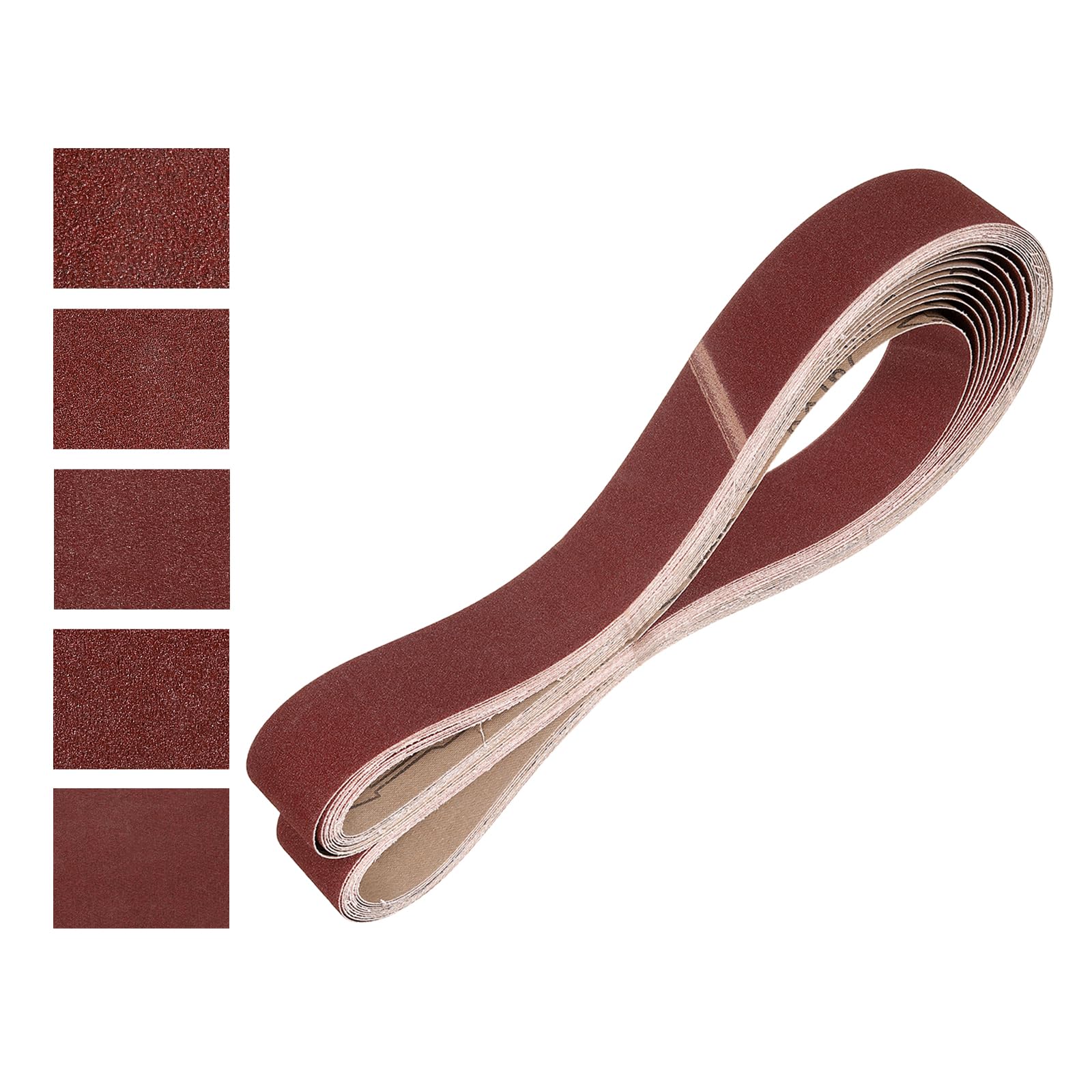 Bandes abrasives 50x1829 mm grain mixte 80-400 pour affûtage de couteau