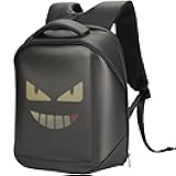 KEMIMOTO LED Backpack Programming Backpack for Motorcycle Travel and Camping Storage Laptop Backpack