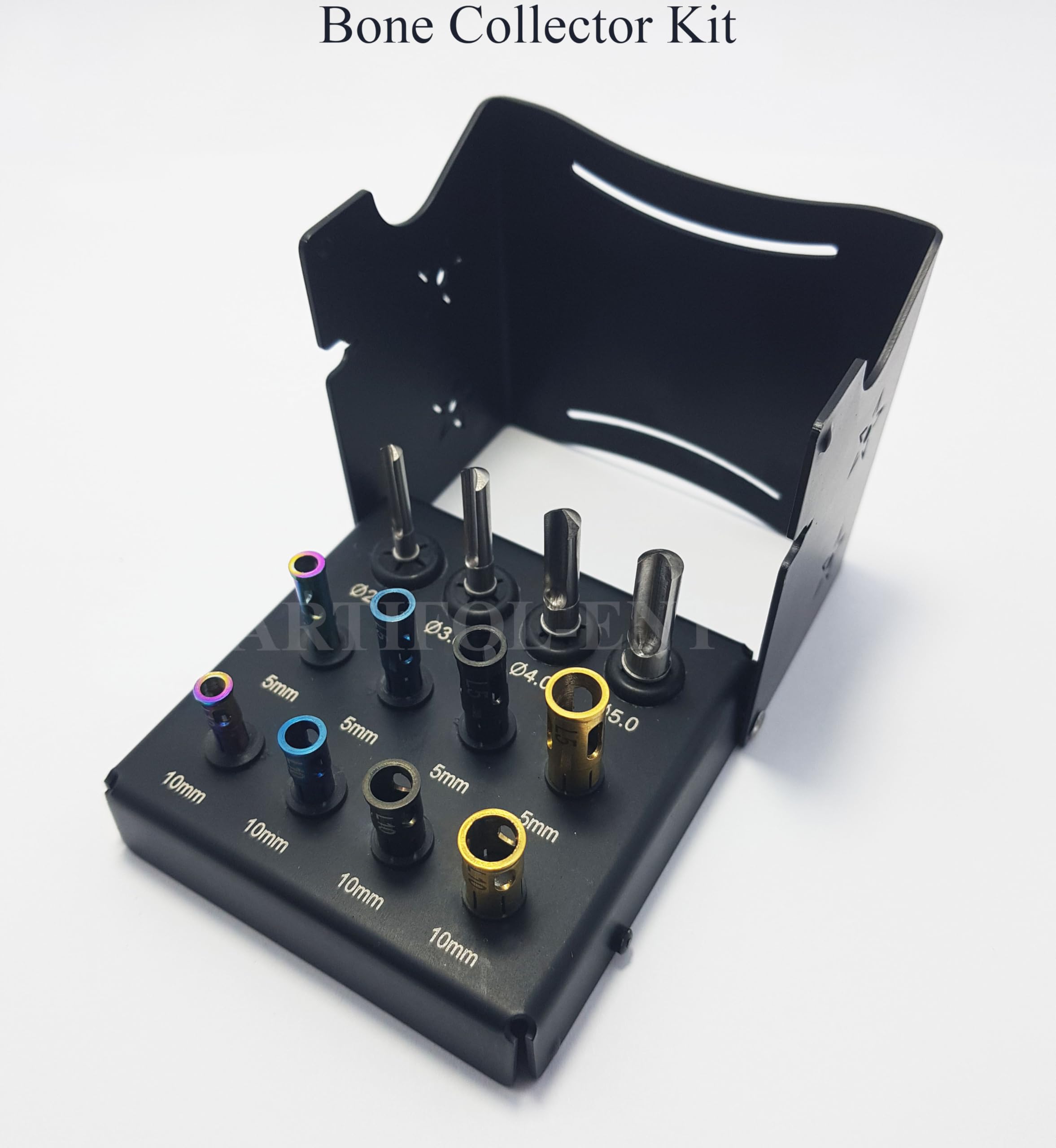 12 Pcs Bone Collector Kit Chip Maker Drills & Stopper Set