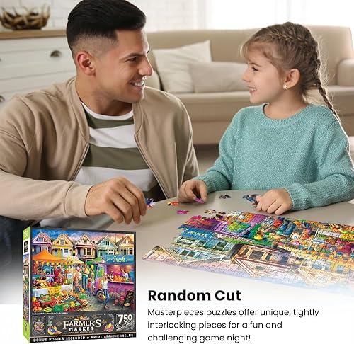 Miniatura 4 de Masterpieces Rompecabezas de 750 piezas para adultos y familia - Mercado de esquina - 18 x 24 pulgadas
