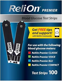 Blood Glucose Test Strips 100 Count – Blood Sugar Testing Kit, Diabetic Test Strips, Glucose Monitor Kit, Home Blood Sugar Tester, Diabetic Testing Kit
