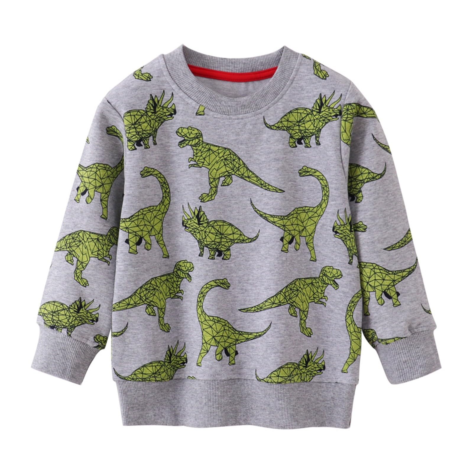 Sweatshirts garçon pulls décontractés doux à manches longues et imprimé graphique enfant