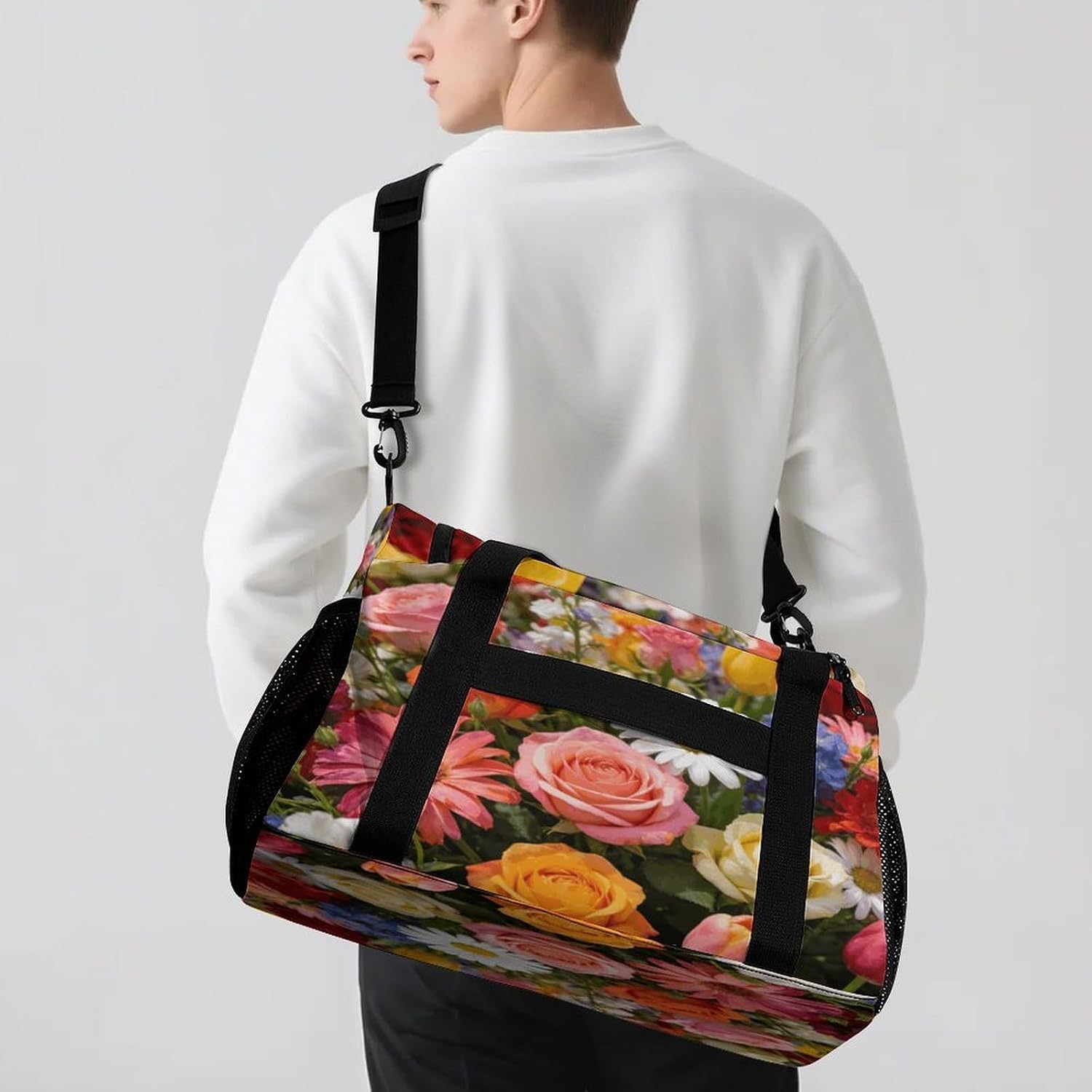 Colorful Fields Weekender Bag Gym Bag image 5