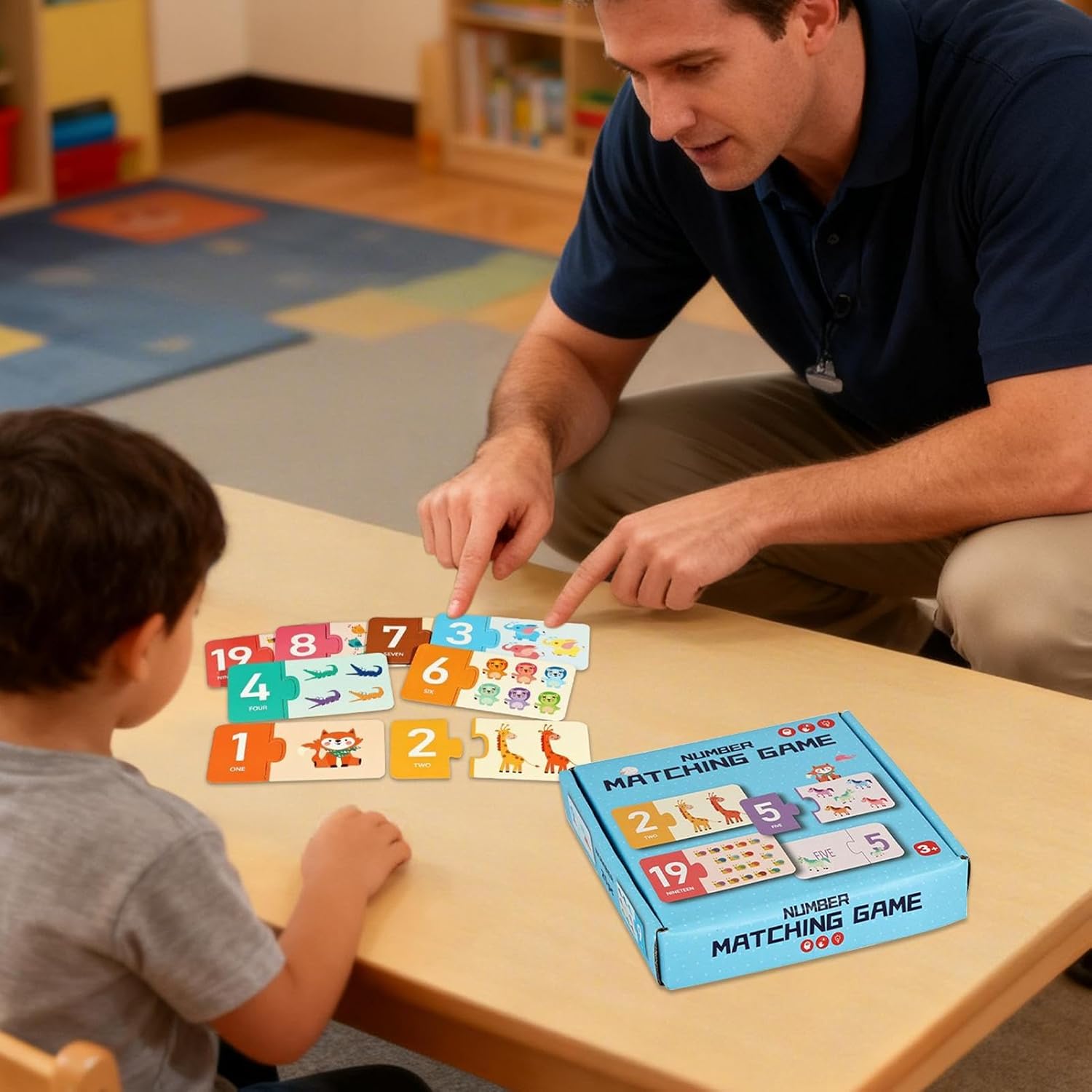 Genérico Alphabet Matching Game: Matching Letters Game, Alphabet Flash Cards, Self-Correcting Learning Toys, Letter Recognition Flash Cards Set