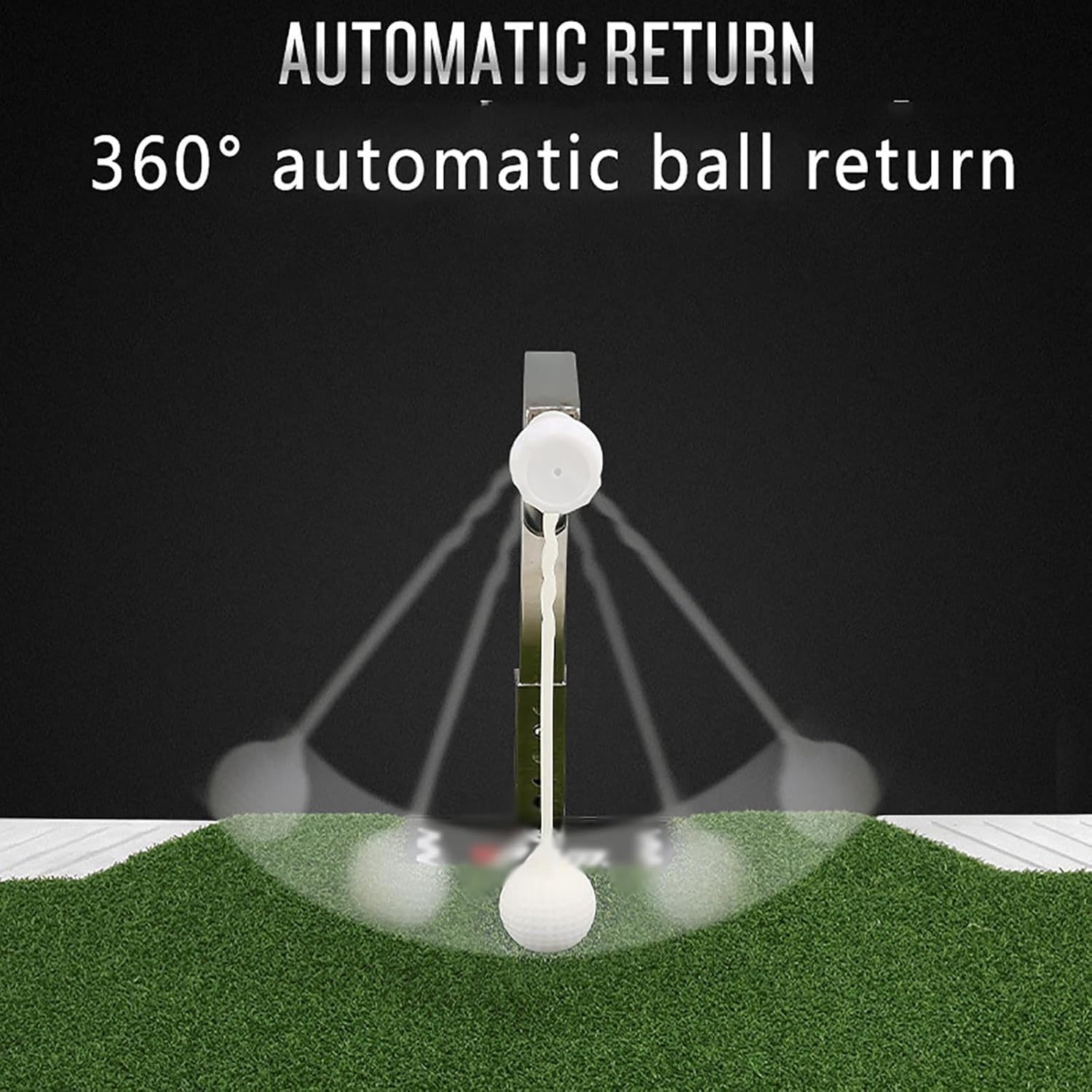 Genérico Entrenador De Swing De Golf con Retorno Automático De Bola De 360°