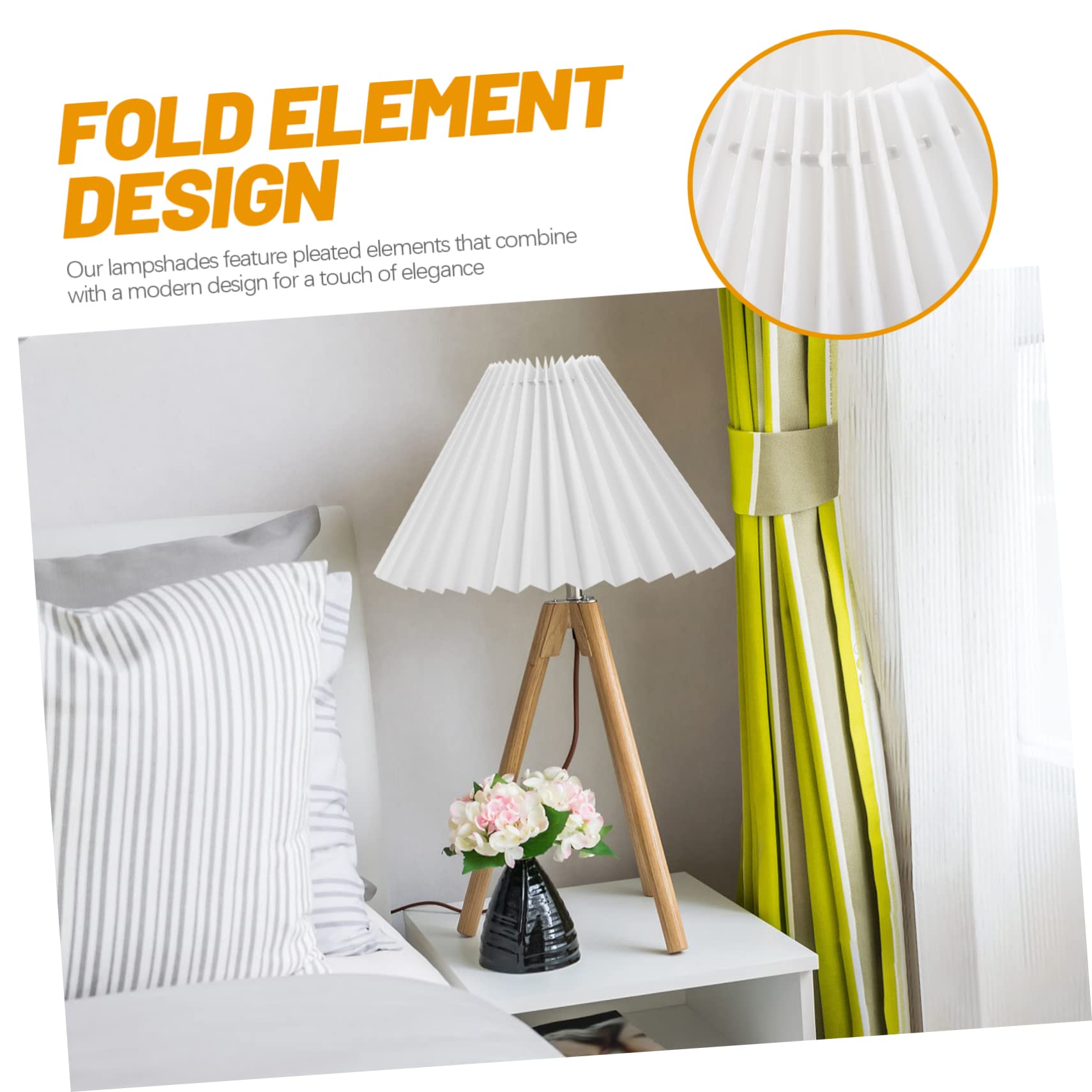 Abat-jour Plume Décoratif Pour Lampe - 12x11x8 Cm, Clip - Pour Lampe De Chevet, Salon, Chambre