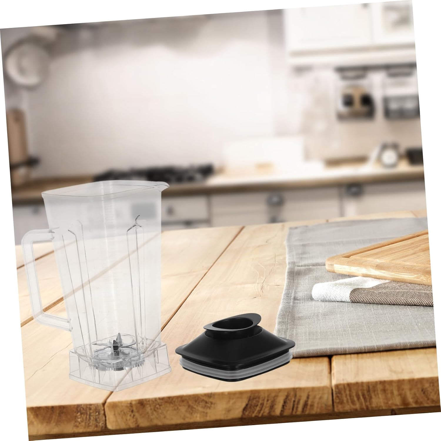Commercial Blender Replacement Pitcher Clear Plastic Mixing Cup for Smoothies Juices Soy Milk Stable Design for Efficient Beverage Preparation Restaurants and Catering