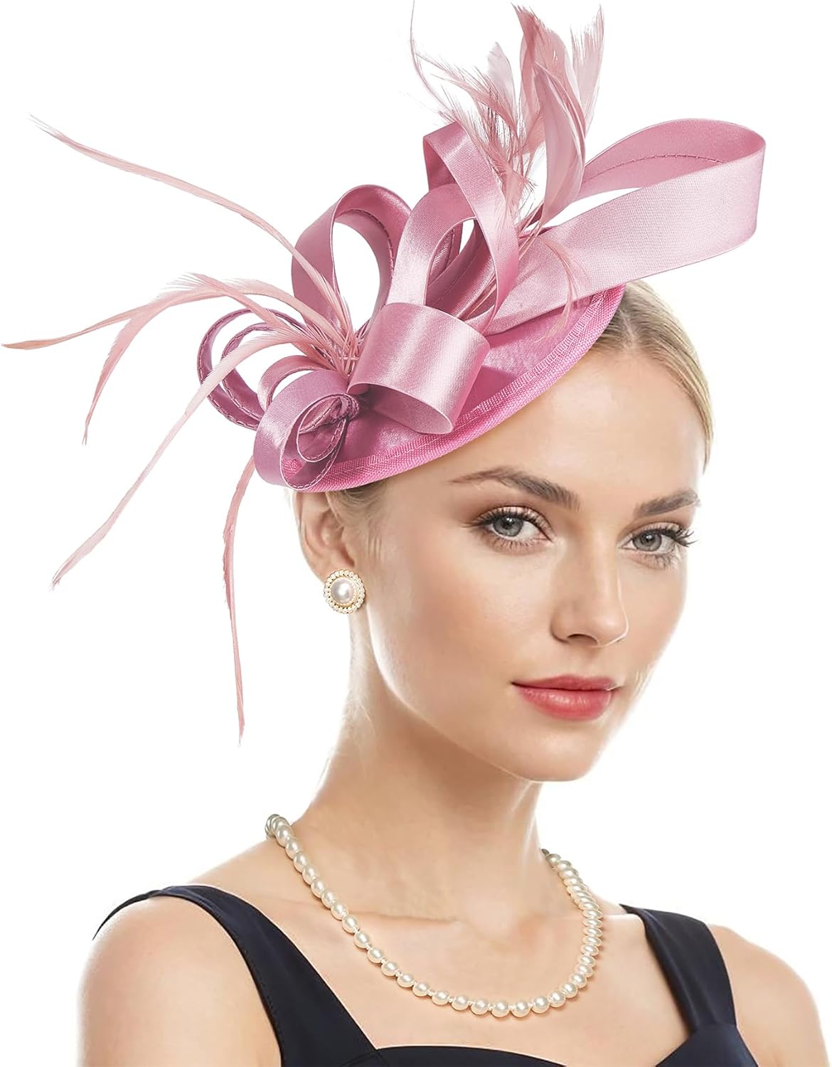 Zando Fascinators Hats for Women Tea Party Hat Ribbons Feathers Ken-Tucky Derby Hats for Women 2025