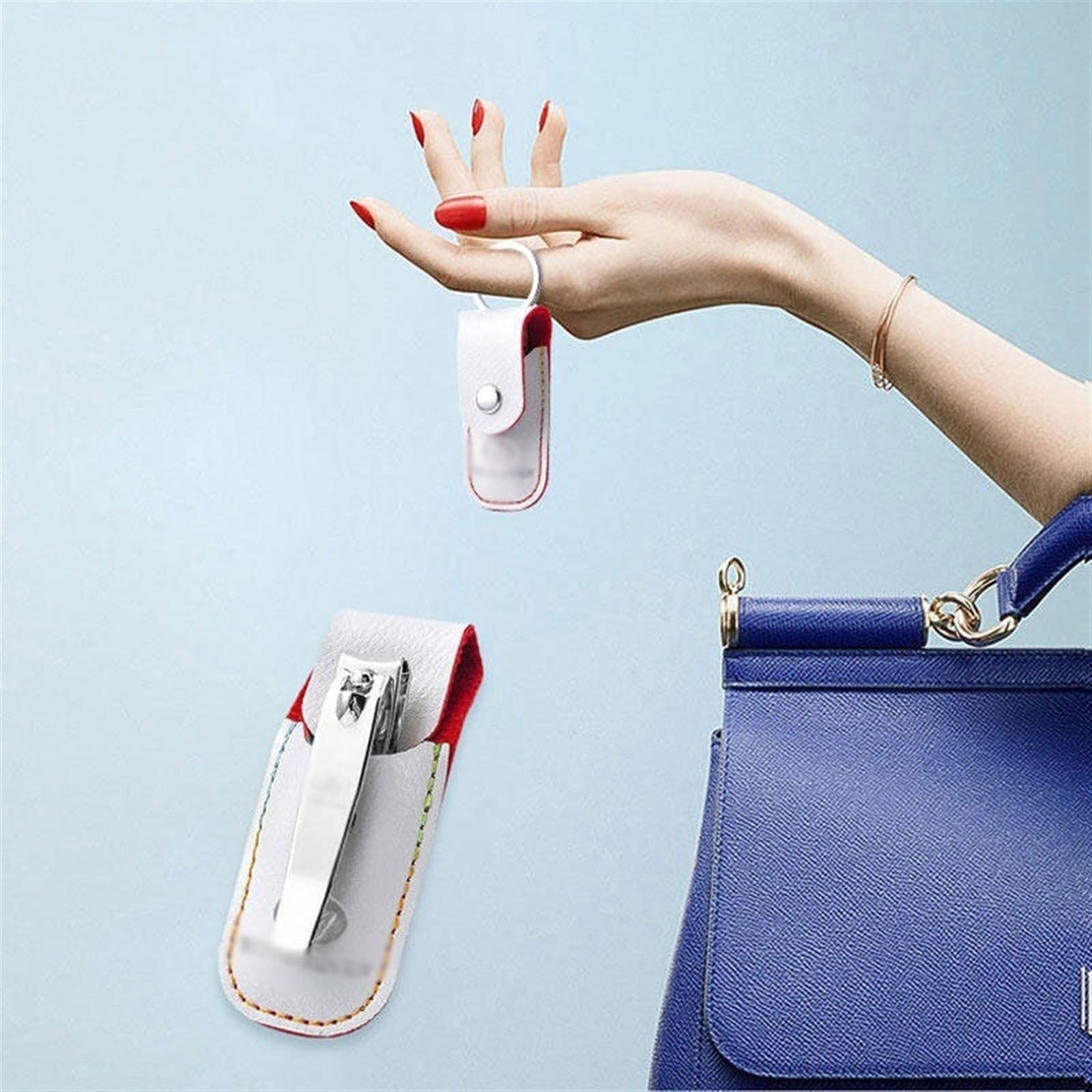 Fingernagelknipser-Set, Nagelschneider aus Edelstahl, tragbarer Schlüsselanhänger-Nagelknipser mit Feile for Männer und Frauen, scharfer Nagelknipser for unterwegs, zu Hause, zur Nagelpflege im Büro