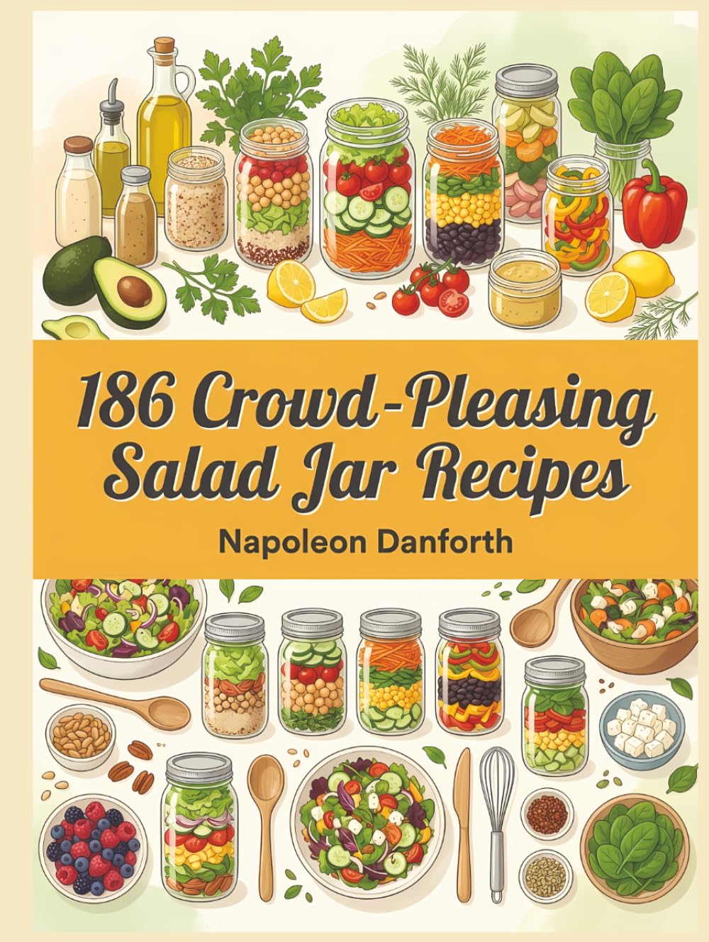186 Crowd-Pleasing Salad Jar Recipes: A Salad Jar Cookbook You'll Reach for Often