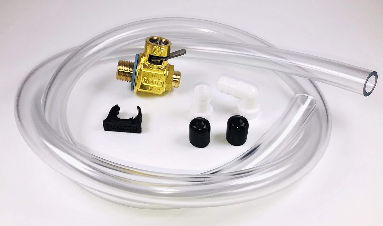 Fumoto F106S Oil Drain Valve with Heavy Duty 3' Hose Kit for Fumoto S/SX Nipple